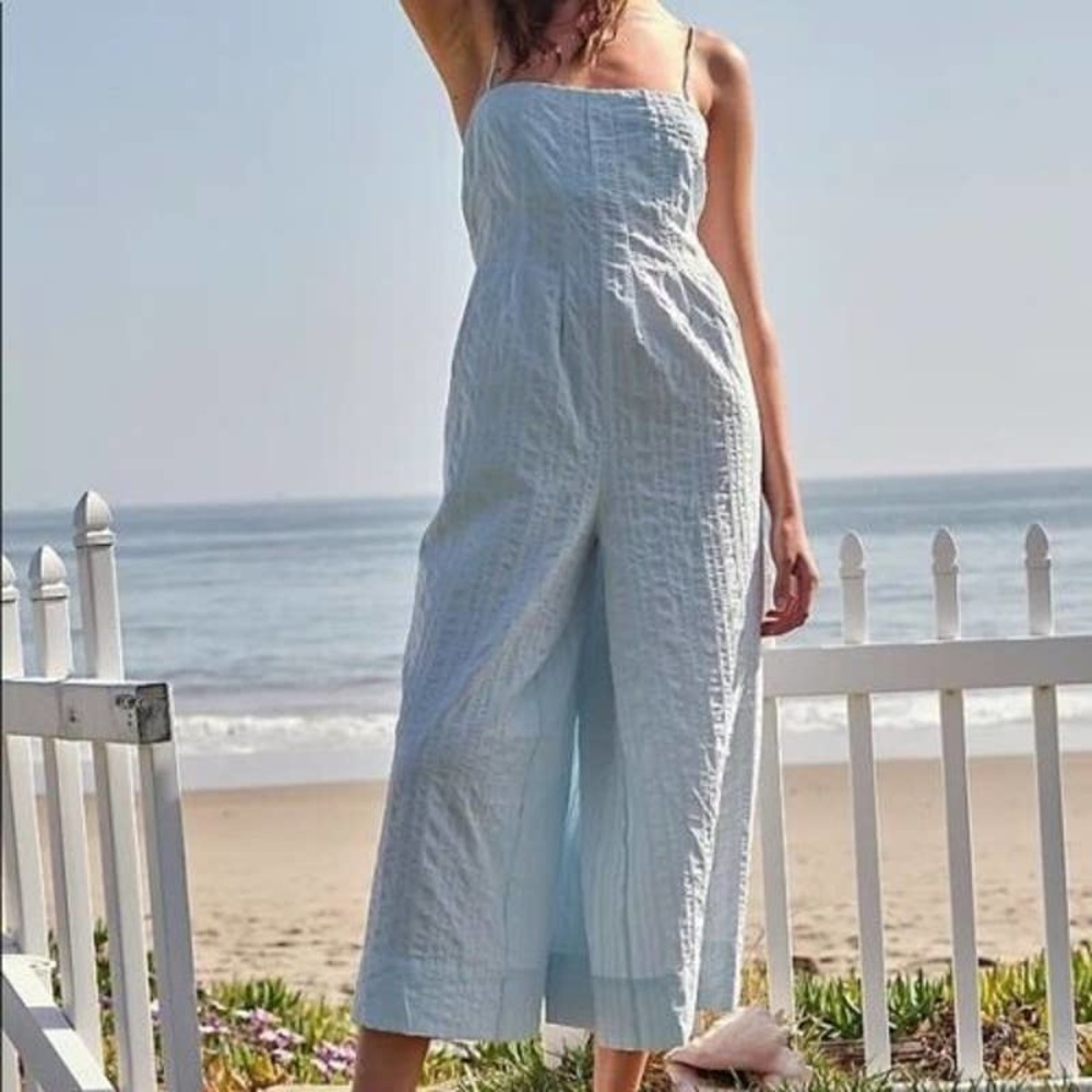 Free People Devon Jumpsuit Cropped Sz XL Endless Summer Collection